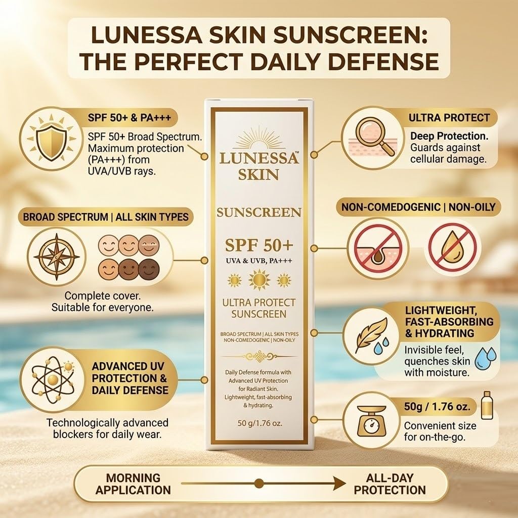 Sun Protect+ Ultra Light Sunscreen, SPF 50 PA+++, 50g
