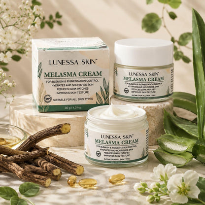 Melasma Cream for Face Dark Spot & Hyperpigmentation Cream Blemish & Pigmentation Control Hydrates & Nourishes Skin Improves Skin Texture 30g