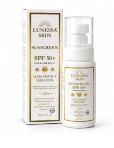 Lunessa Skin Ultra Protect Sunscreen Melasma SPF 50+ | Broad Spectrum UVA/UVB Protection | 50g